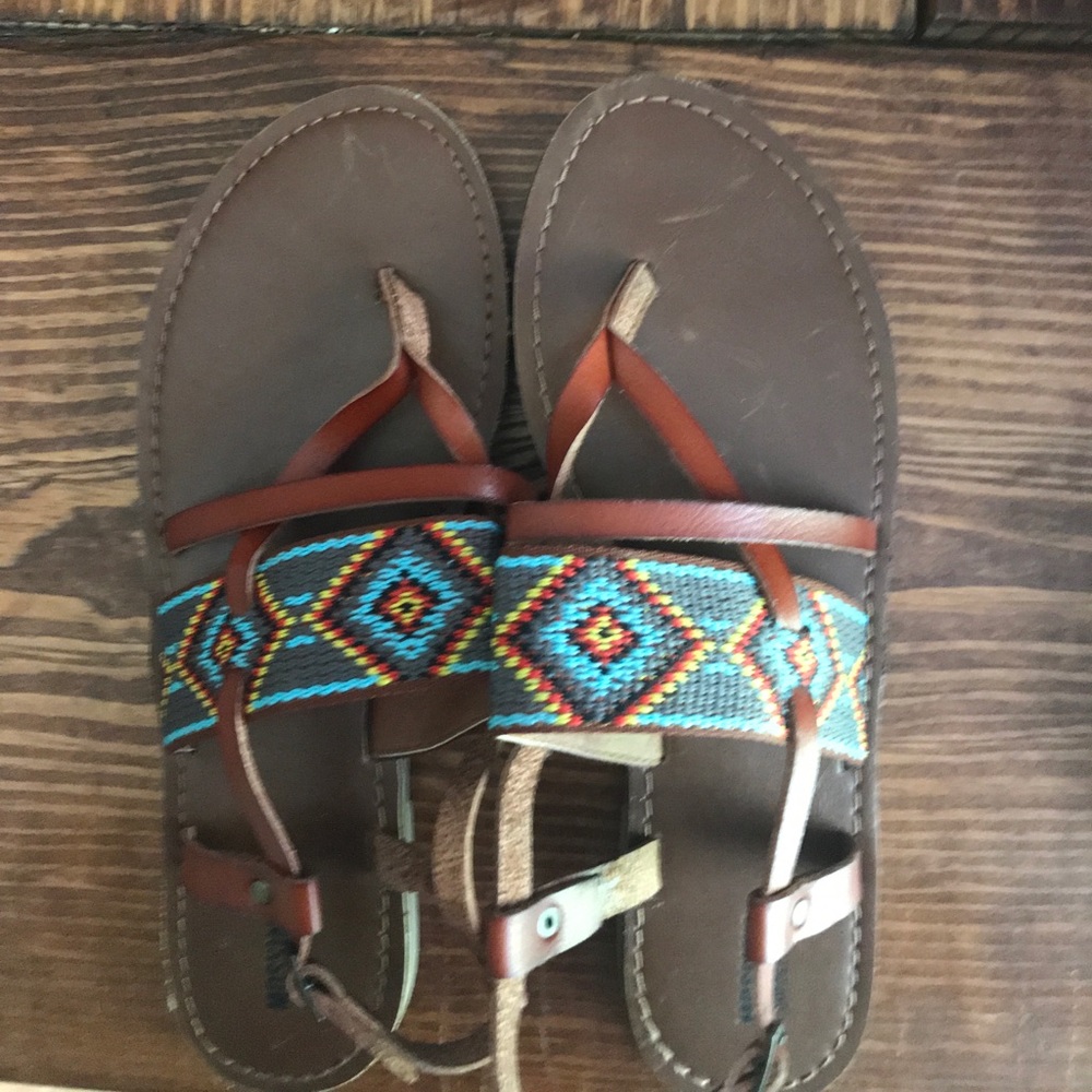 Sandals from target tribal print